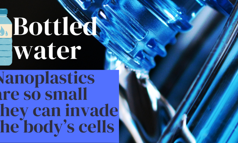 A study suggests that bottled water contains numerous Nano plastics so tiny that they can infiltrate the bodys cells